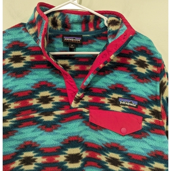 Patagonia RARE Wild Desert Synchilla Snap-t  Re-tool Size Medium - Picture 2 of 6